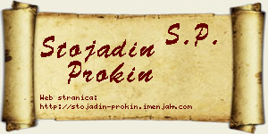 Stojadin Prokin vizit kartica